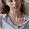 MERRYMOTIVE [Set] Gold and Silver 2 Chain Necklace