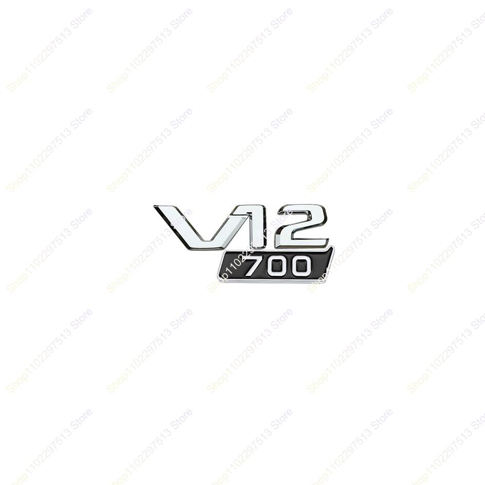 3D ABS Letters V12 700 800 900 Car Trunk Fender Logo Badge Emblem Decals Sticker For Benz Brabus G Class G63 G700 G800 G900 G500 FF70