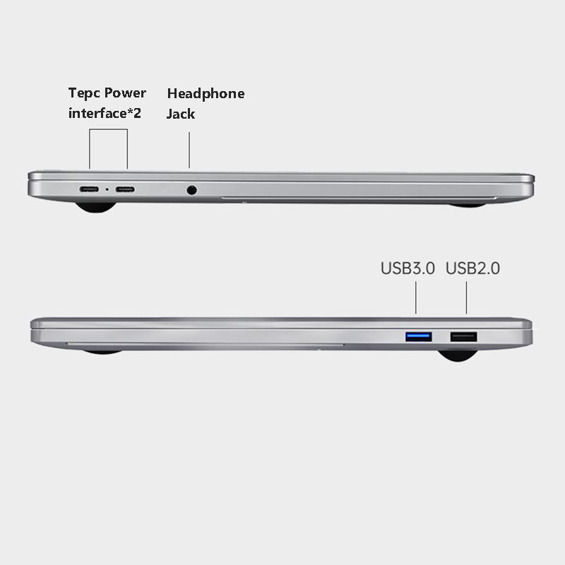 Windows 11 PRO Office Game Notebook 16GB RAM 128/256/512/1T SSD Notebook AMD 4800H Six Core All Metal Computer