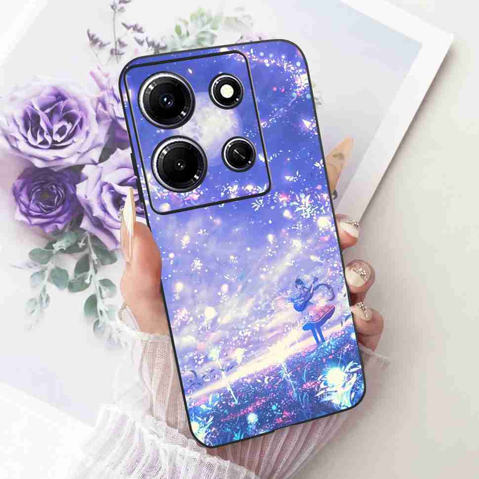 Чехол для телефона Infinix Note 30i X6716 Стильный окрашенный чехол для Infinix Note30i Note 30i Мягкий силиконовый ударопрочный чехол Fundas