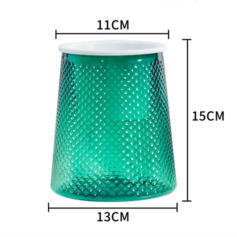 Self Watering Plant Pot Transparent Plastic Flower Pot Double-layer Automatic Lazy Potted Flower Pot Hydroponic Flowerpot
