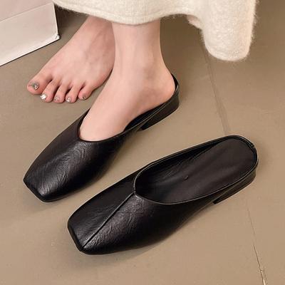 Мода Лето Новые Женские Шлепанцы Квадратный Носок Мюли Обувь Тренд 2025 Модные Босоножки на Каблуке Вечеринка Слингбэки Вьетнамки Женские Слайды Mujer