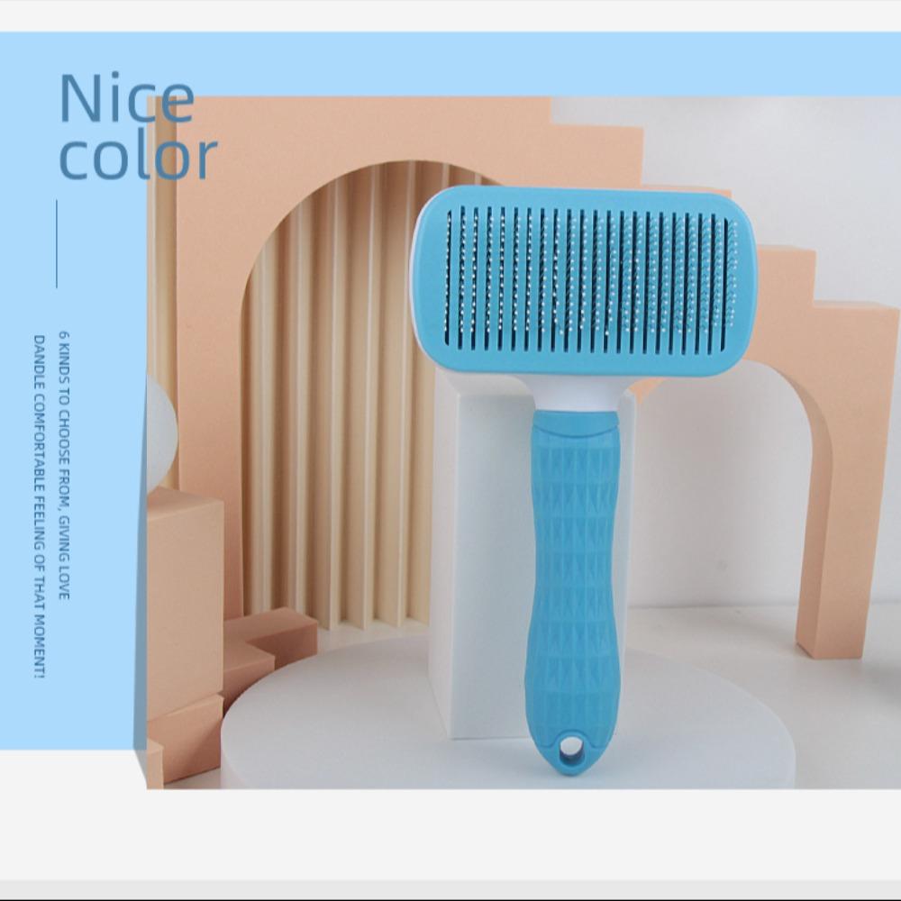 Самоочищающаяся щетка для питомцев Инструменты для груминга Удалитель шерсти питомцев Новая щетка для ухода за шерстью Вычесывающая щетка Кошка