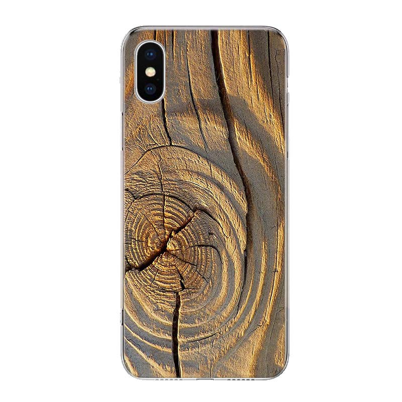 Горячий Узор Древесные Текстуры Чехол для Телефона Для iPhone 11 12 13 Mini 14 15 Plus 16 Pro Max 17 Air 7 8 + SE Искусство Индивидуальные Fundas