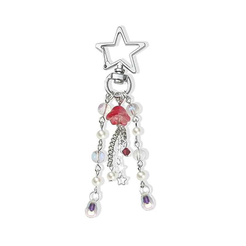 Jellyfish Car Keyring Charm - Y2K Keychain Accessory