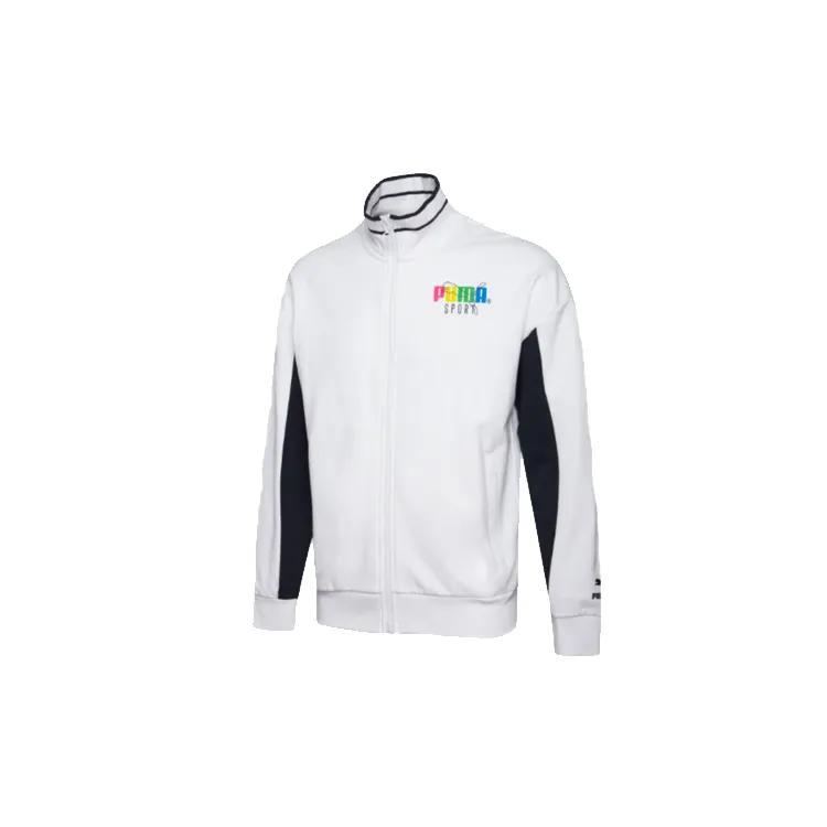 PUMA Jackets Men's White Stand Collar Moderate Other (Unisex) Jackets 597343 02