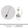 European Luxury Silver Teardrop Metal Candle Holder for Home Decor