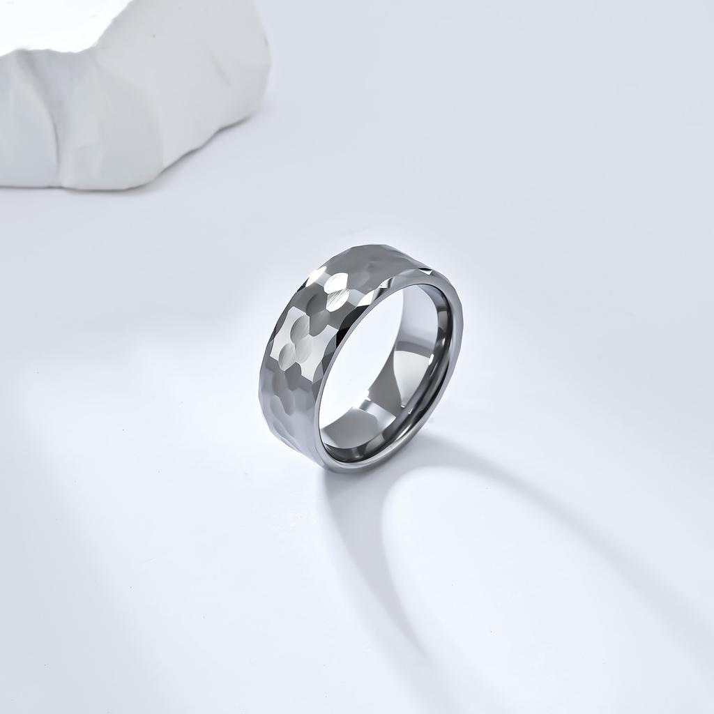 Мужское кольцо из вольфрамовой стали, простые аксессуары в стиле хип-хоп, женское свадебное предложение, ювелирные изделия, серебро, вольфрам, золото, черное кольцо для пары