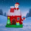 6.8FT Inflatable Christmas House Decor Santa Xmas Festive LED Home Ornament Xmas Gifts Toy Supplies Decorations Xmas Yard Decor