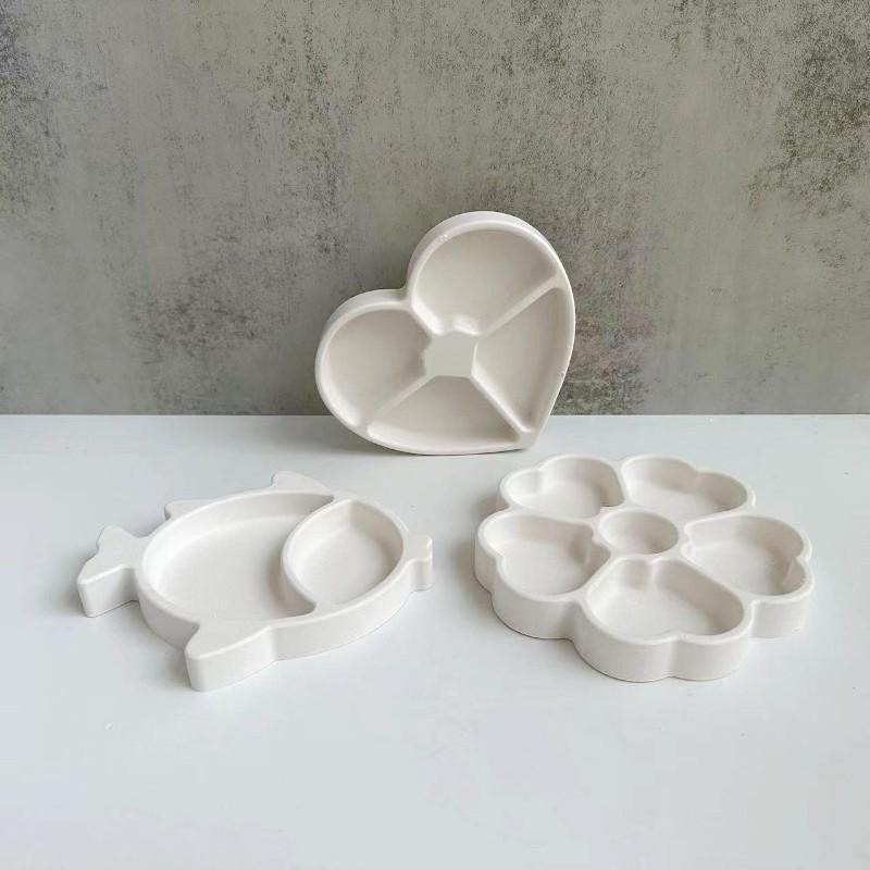 Сова Рыба Клевер Поднос для хранения Силиконовая форма Сердце Гипсовая смола Хранение ювелирных изделий Гипсовая форма Кристалл Капля Клей DIY Декор