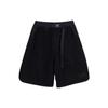 FW22 Solid Color Spliced Logo Print Loose Straight Leg Shorts Men Shorts Black HN1971