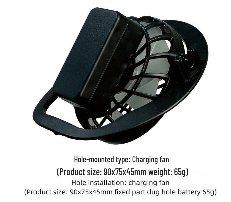 Men's Solar-Powered Cooling Hat with Fan for Outdoor Work