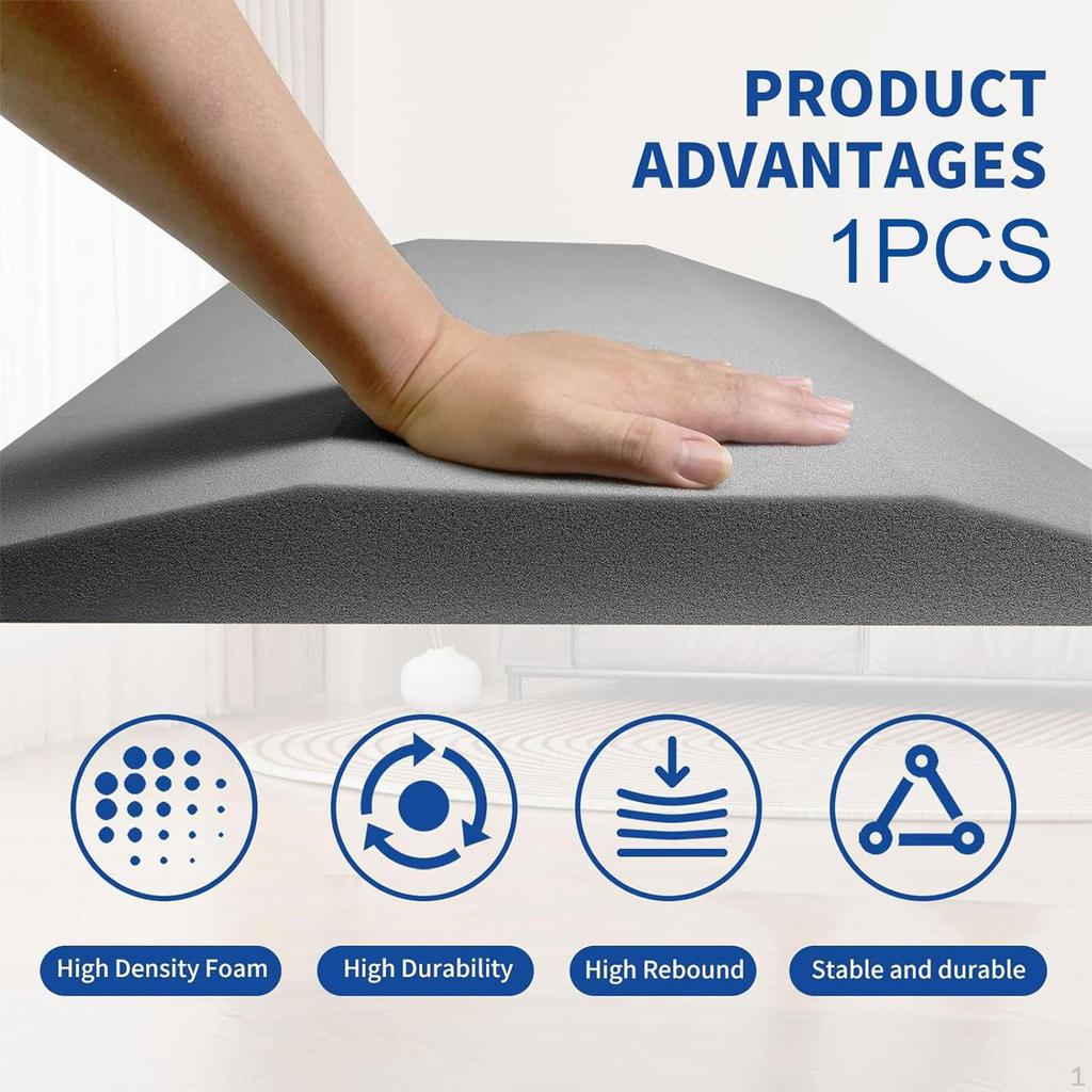 19,69 дюйма Поддержка подушки дивана Вставка для замены, Нескользящая губчатая подкладка для ремонта провисания стула,