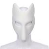 Cosplay Fox Masque with Elastic Band Solid Color DIY Painting Carnival Party Ball Masquerade Halloween Costume Animal Shape Face Cushion