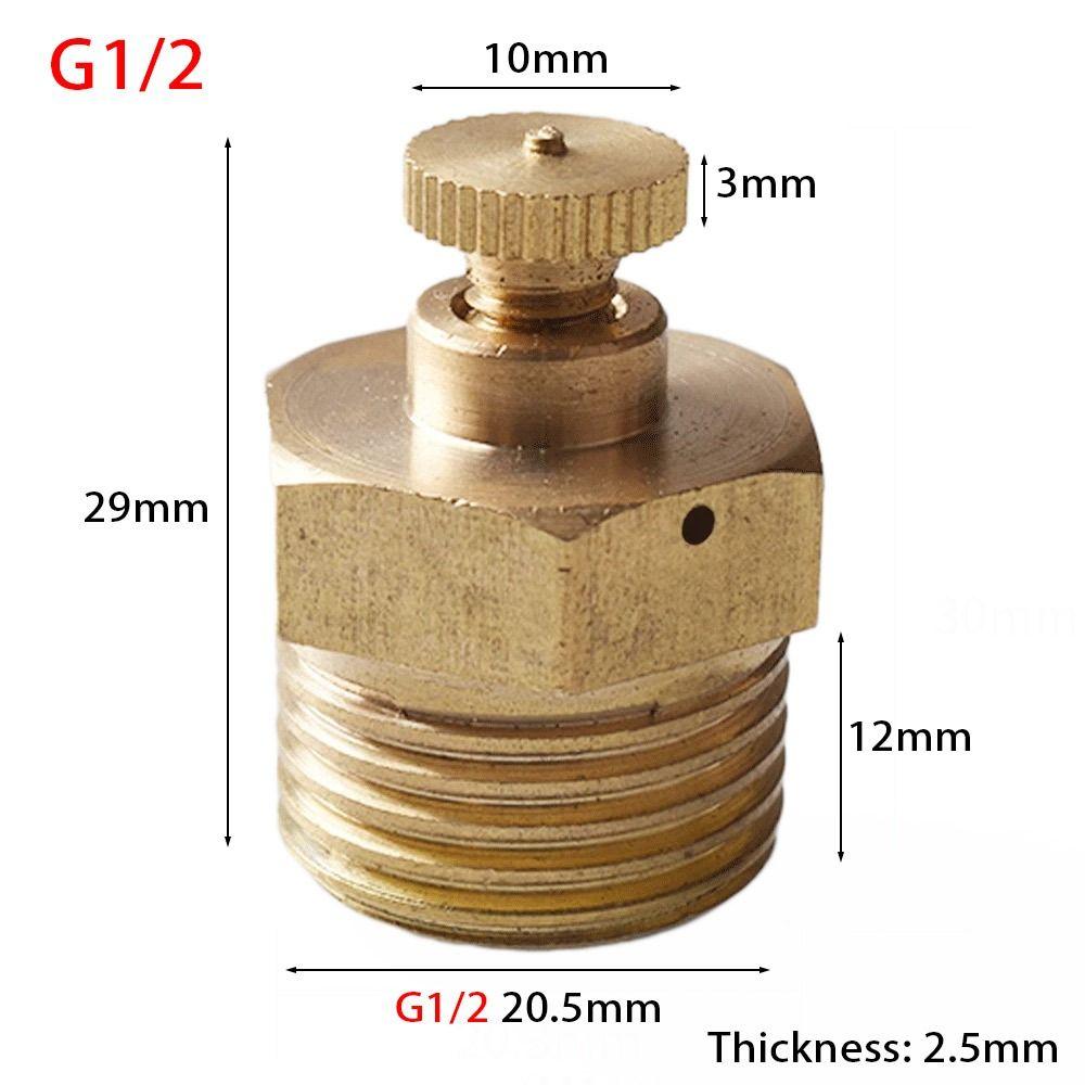 1Pcs 1/8" 1/4" 3/8" 1/2" BSP Manual Exhaust Valve PN 1.6 Mpa Vent Valve New Air Release Valve