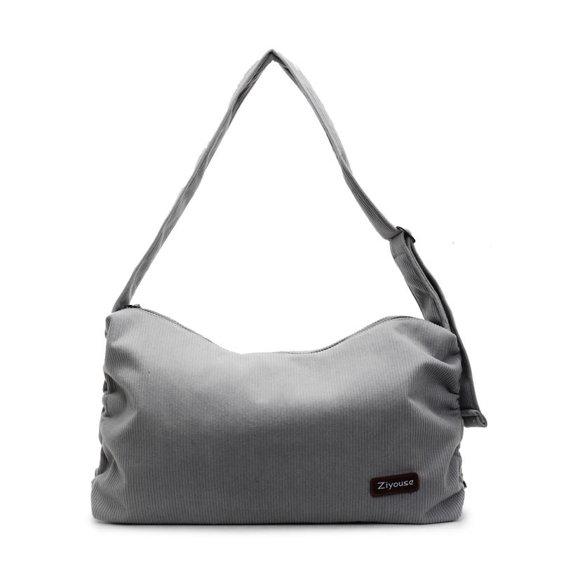 Corduroy Tote Bag Women's Large Capacity Crossbody Bag Shoulder Bag Underarm Bag