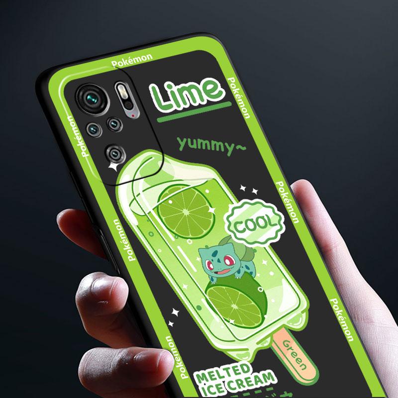 Чехол Pokemon IceCream Pikachu для Xiaomi Redmi Note 11 9S 10 9 8 7 9A 9C 9i K40 8T 10C 9T K50 силиконовый чехол для телефона