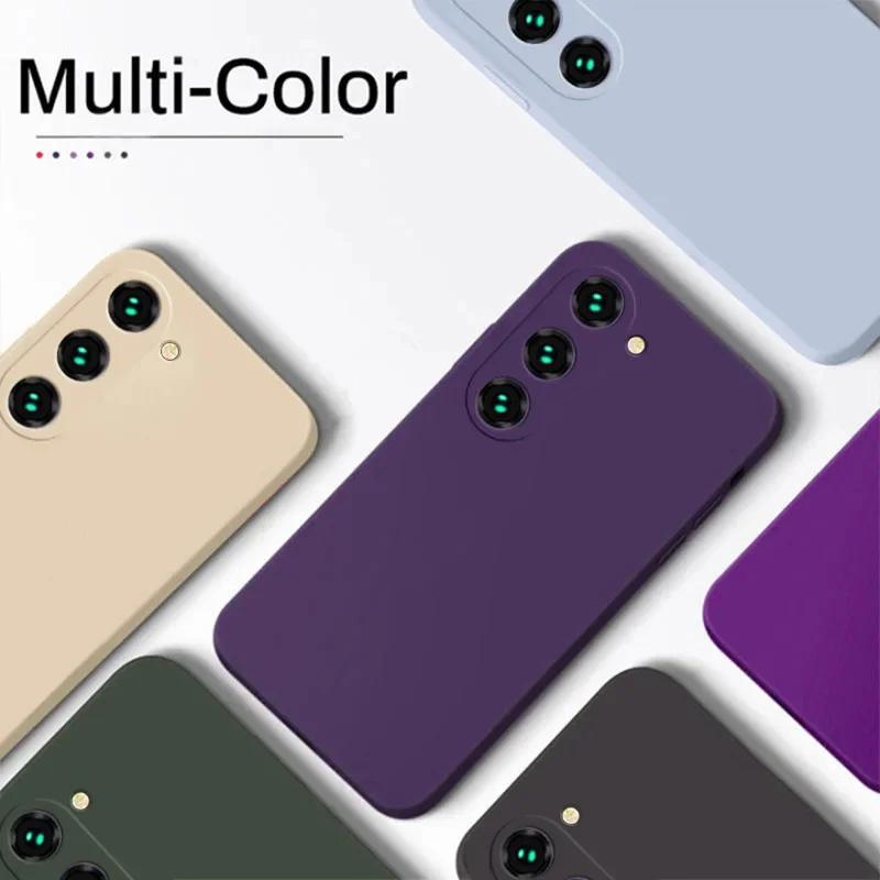 Для Samsung Galaxy S26 S25 S24 S23 S22 S20 S21 Ultra Plus FE A52 A51 A72 Ударопрочный Мягкий Чехол Новый Жидкий Силиконовый Чехол