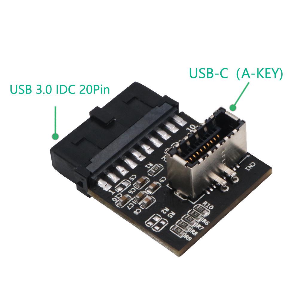 USB 3.0 19-контактный на Type-E Адаптерная карта USB-C для передней панели материнской платы