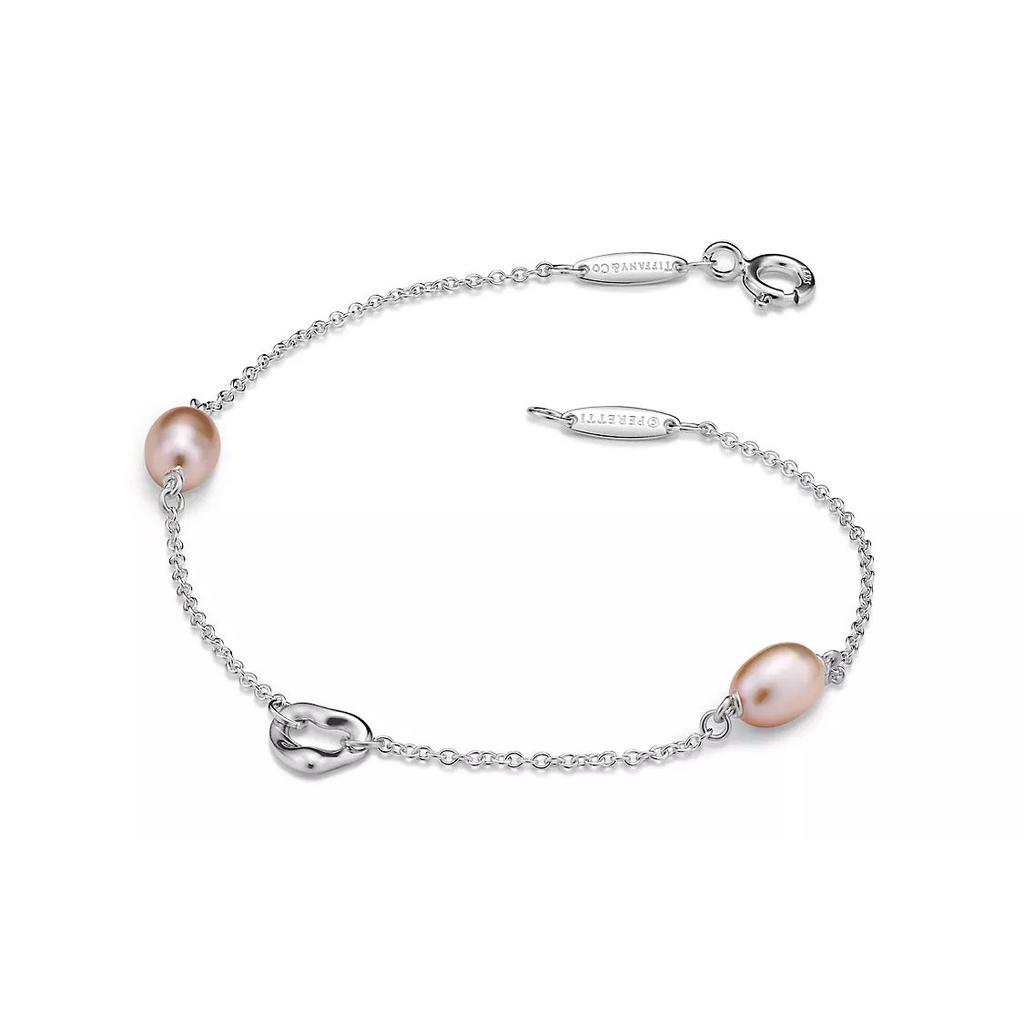 Tiffany & Co. Elsa Peretti™ Pearls By The Yard™ Open Heart Silver Bracelet Unisex Bracelet 60145812