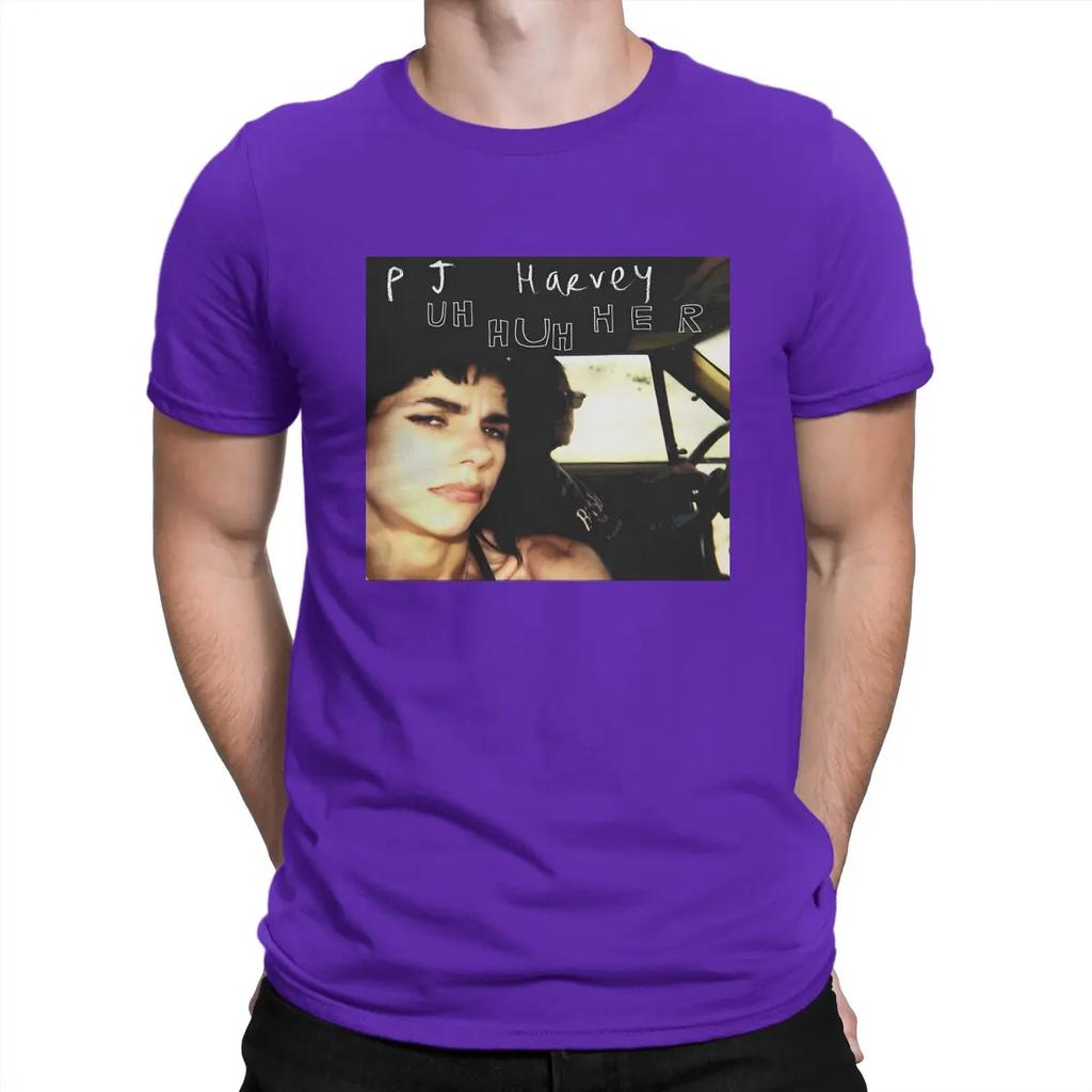 Vintage PJ HARVEY T-Shirts for Round Collar Pure Cotton T Shirts PJ Harvey Short Sleeve Tee Shirt 4XL 5XL Tops Unisex