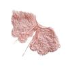 Womens Summer Sweet Ruffled Ruched Pink Detachable Fake Collar Elegant Jacquard Lace Up Bowknot Shawl Wrap Scarf Capelet