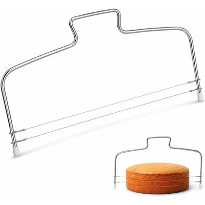 Lyre À Gâteau - NOBRAND - 32 Cm - Fil Double Tensionné - Poignée Ergonomique - Acier Inoxydable