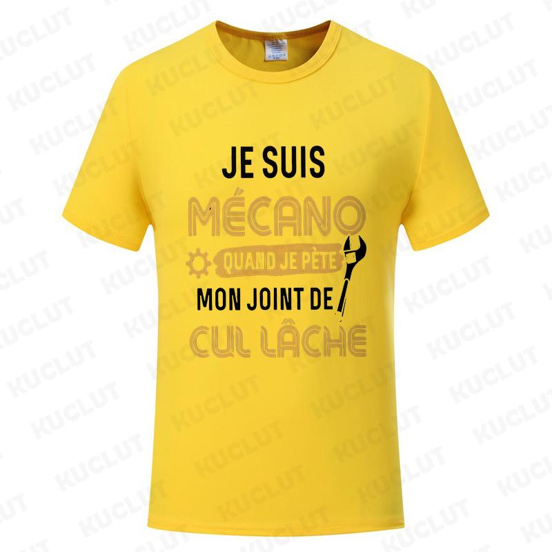 You Know Im Mechano T Shirt Funny French Text Dad Gift Worker Humor Shirts Vintage Tee Casual Oversized Summer Fashion Tshirt