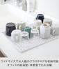 Подставка для стаканов и кружек Yamazaki Wide, Белый, Прибл.. Ш42,5 x Г30,7 x В1,5 см, серия Tower, Стеклянная подставка с поддоном для стока воды, 3328