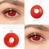 Pseyeche 17 мм, все красные мини-линзы для склеры, цветные контакты, сумасшедшие контактные линзы для Хэллоуина, страшные контакты для глаз демона для косплея, маскарада