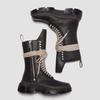 31750001 Рик Оуэнс Др. Ботинки Martens 1918 DMXL до середины икры Черные (Мужской)
