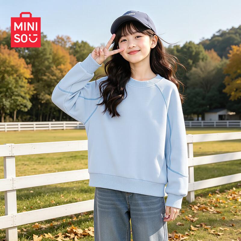 MINISO Детская повседневная толстовка с круглым вырезом и длинным рукавом