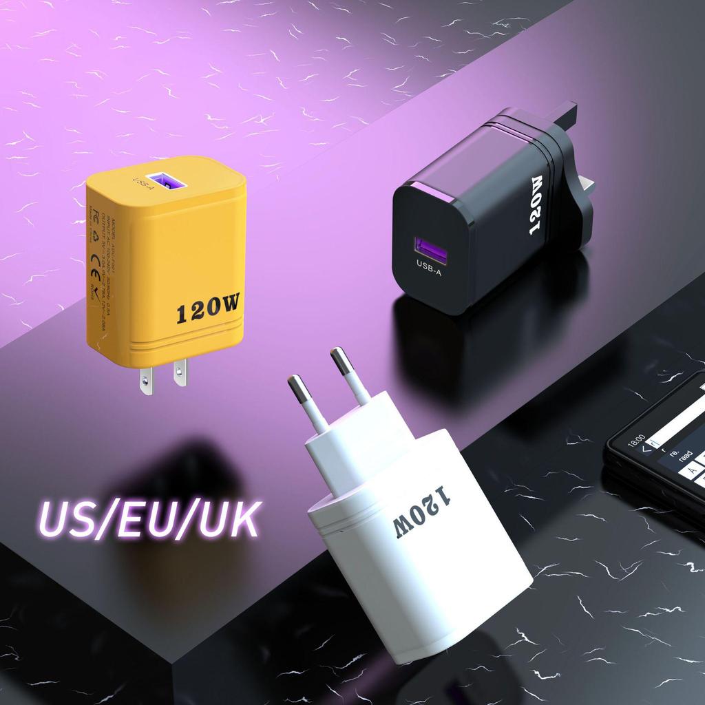 Многопортовое USB-быстрое зарядное устройство с PD и QC3.0 - Высокая мощность, поддерживает вилки США/ЕС/Великобритании