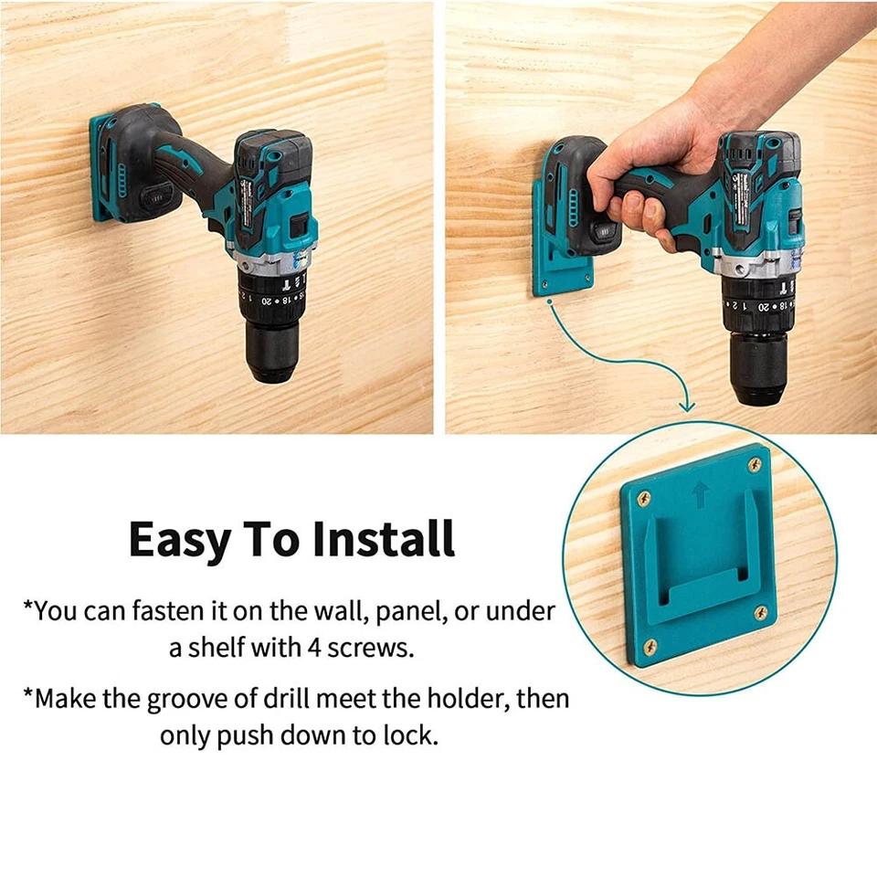 1 упаковка стойка для хранения аккумуляторов для Makita 11,1 В 18 В Li-ion аккумуляторов Инструменты Держатель для машины Стойка для хранения Настенный кронштейн Крепление