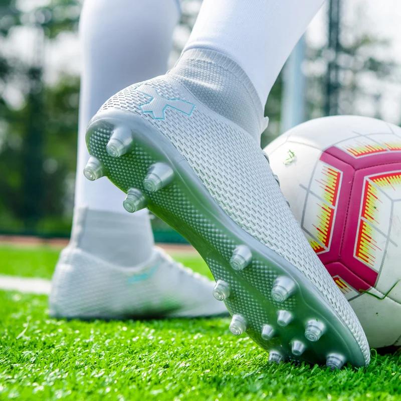 Men Football Shoes Society Soccer Shoes Original Sneaker Indoor Casual Sports Field Studded Training Long Spikes Football Boots