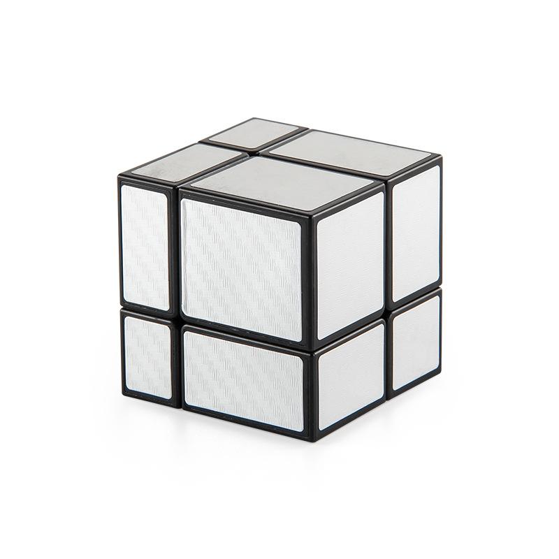 P168-6 Детская научно-образовательная головоломка Кубик Рубика Плавный скоростной 5,7 см Кубик Рубика второго порядка Специальной формы Зеркальный Кубик Рубика Серебряный