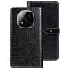 IDEWEI For Xiaomi Redmi Note 14 Pro 5G/Poco X7 5G Case Crocodile Texture PU Leather Flip Phone Cover