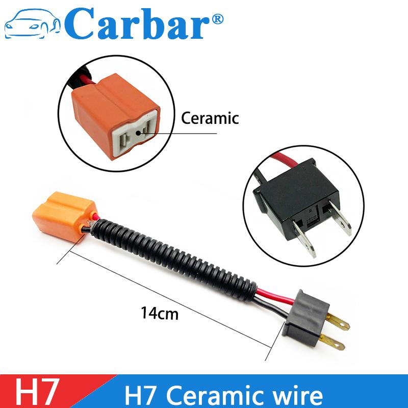 H7 Male to Female Extension Wire Ceramic Socket Plug Extension Wire Harnesses H7 Male to Female Car Light Cables