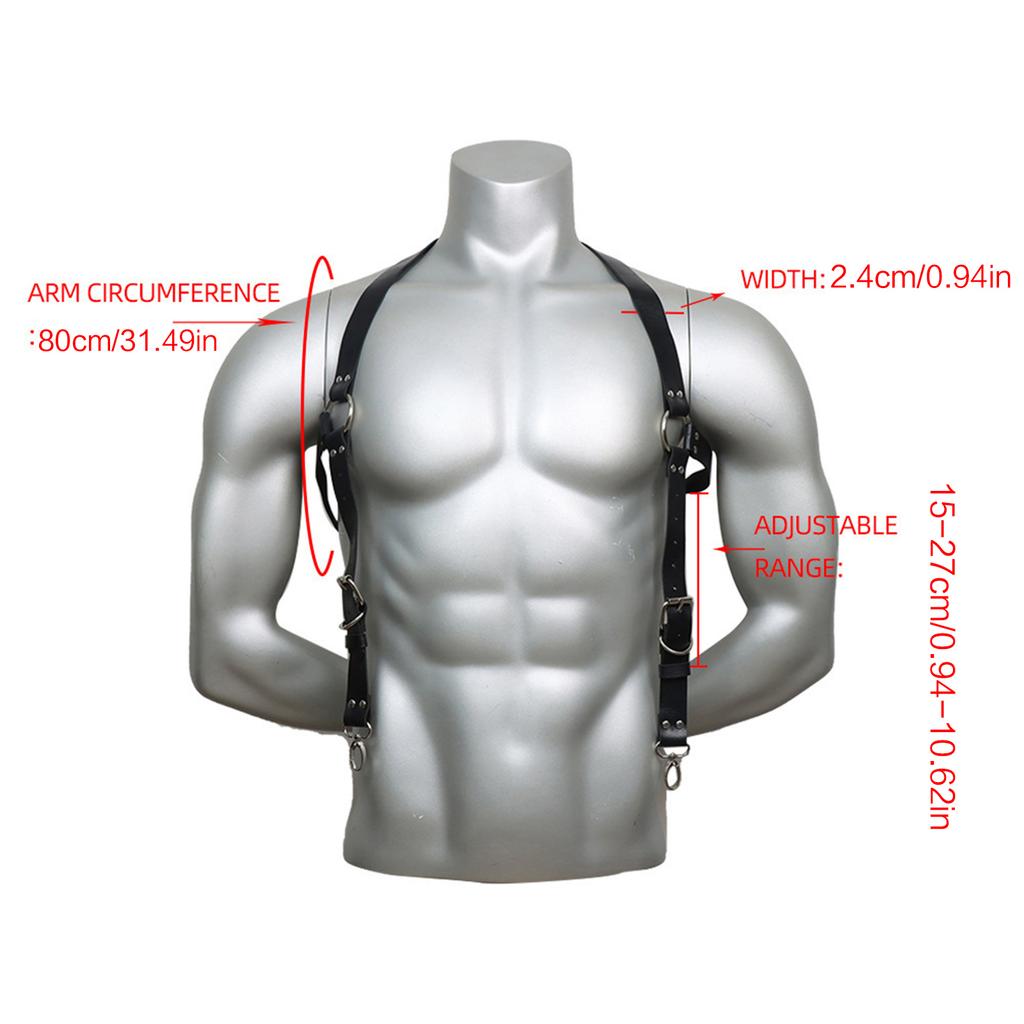 Gothic Waist Belt for Men Body Corset Harness Strap for Cosplay Party Night Club Waist Belt for Costume Female Accessory