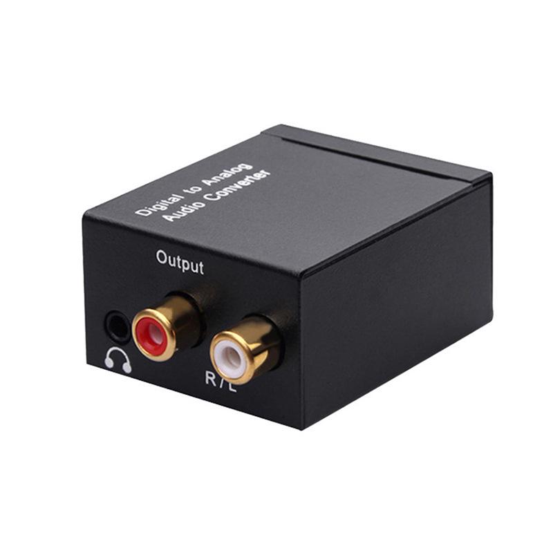 Digital to Analog Audio Converter, 3.5mm Jack, Coaxial & Optical Inputs, Plug and Play
