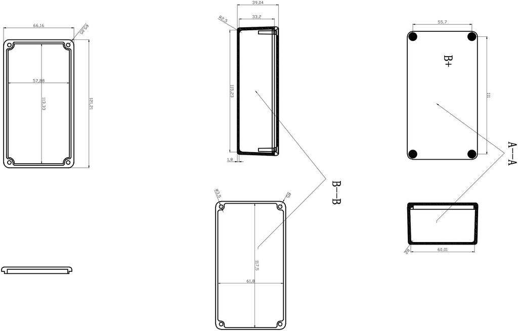 Корпус эффектора HAMMOND 1590N тип Эффектор самодельный алюминиевый корпус корпус корпус 1 шт 90Nx1