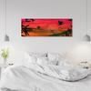 Canvas Print, Red Landscape Japan