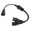 UPS Server C14 To 2 C13 Power Cord C14 To 2 C13 Y Splitter Adapter Extension Power Cable Cord for