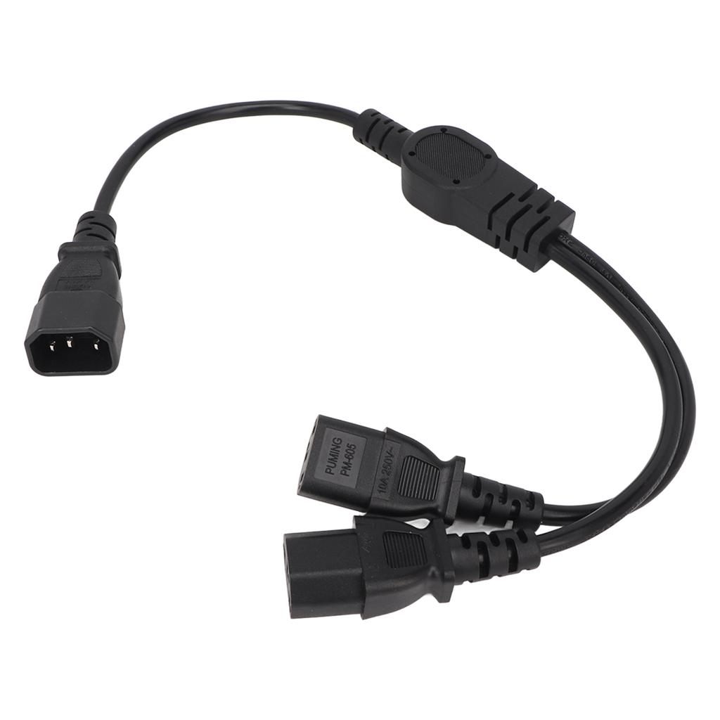 UPS Server C14 To 2 C13 Power Cord C14 To 2 C13 Y Splitter Adapter Extension Power Cable Cord for