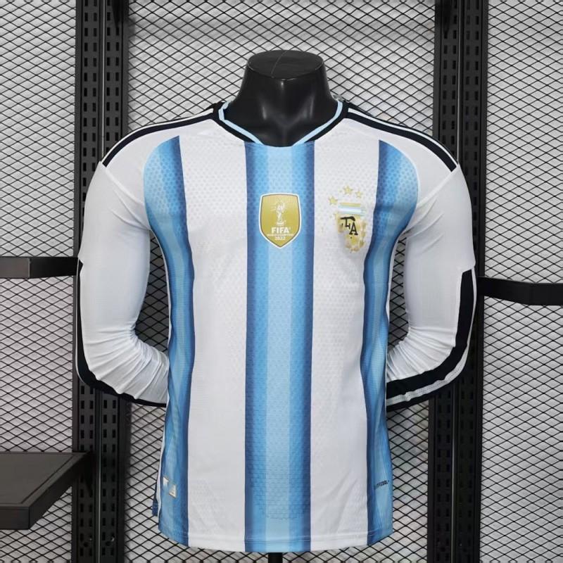 Long Sleeve Soccer Jerseys National Team Club Argentina Germany Belgium Mexico Barcelona Bayern Sports Training