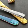 4Pcs Golden Dinnerware Stainless Steel Flat Wheat Ears Handle Dinner Knife Fork Cutlery Set Service Silverware Flatware Kitchen