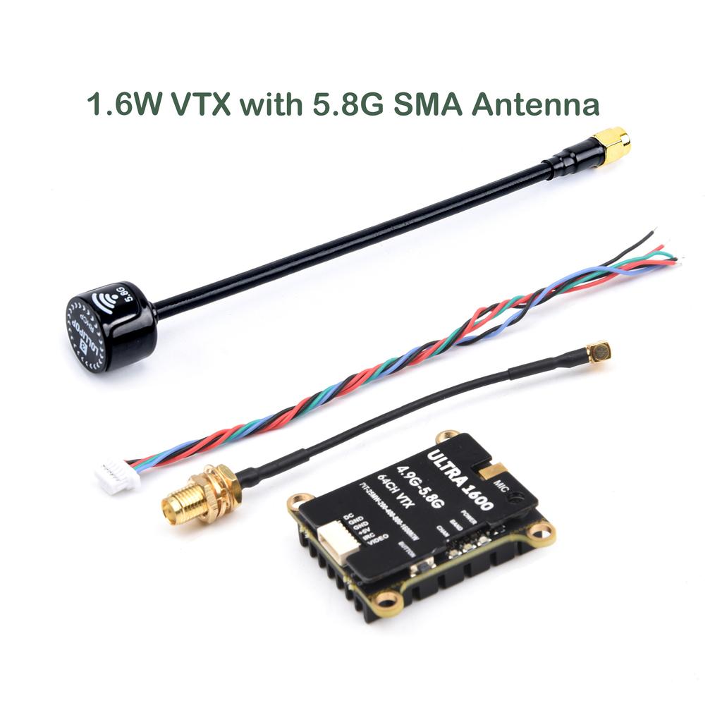 НОВЫЙ 64-канальный 4.9G-5.8G 1.6W / 2.5W FPV VTX передатчик с антенной для рамы гоночного дрона FPV дальнего действия