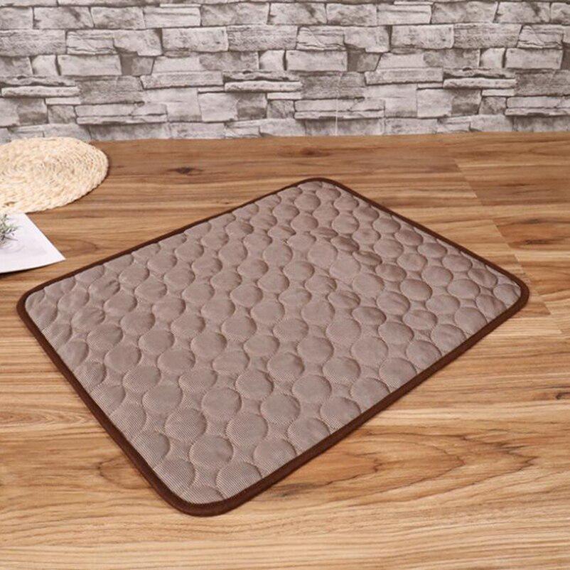 MAITA Pet Soft Summer Cooling Mats Blanket Summer Car Seat Ice Silk Mat Pet Cooling Non Stitches Blanket