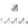 Iron On Fabric Silver Reflective Tapes High Heels Parches Ropa Hoodies Heat Transfer DIY Clothes Stickers Transfer Iron-On Safe