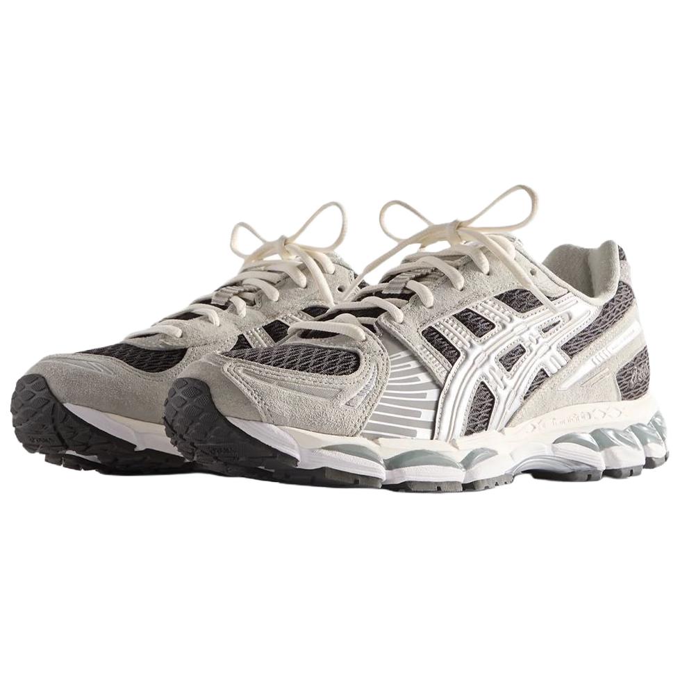 KITH x ASICS GEL Kayano 12.1 Abrasion Resistant Low top Casual Running Shoes Unisex Gray Black Sneakers 1203A846-020